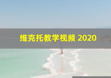 维克托教学视频 2020